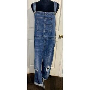 Celebrity Pink Overalls Womens Size XXL Distressed Loose Denim Grunge Y2K